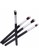 Evernoon black Blending Eyeshadow Make Up Brush 4pcs Aksesoris Tata Rias Wajah Material Wool Fiber - Black BFA41BE699EC51GS_3
