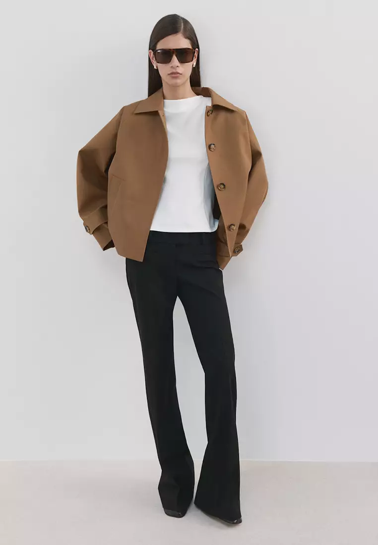 Peplum Shoulder Pad T-Shirt