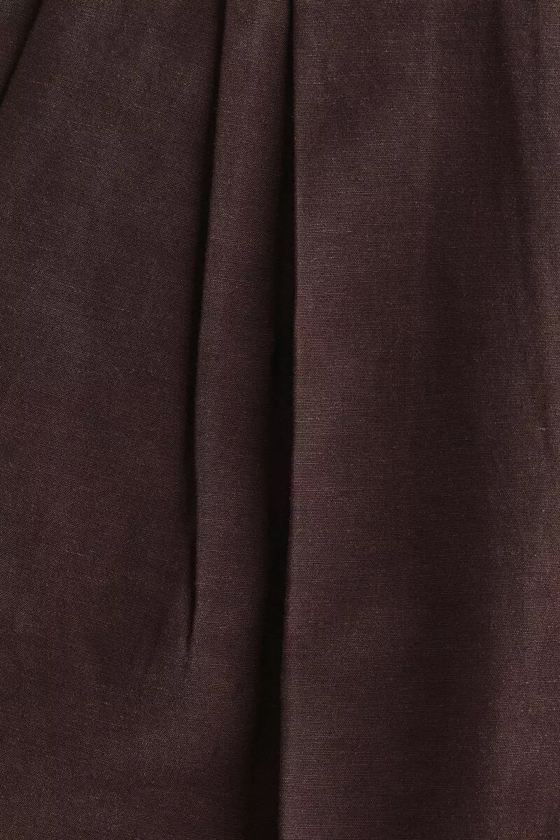 Tailored linen-blend shorts