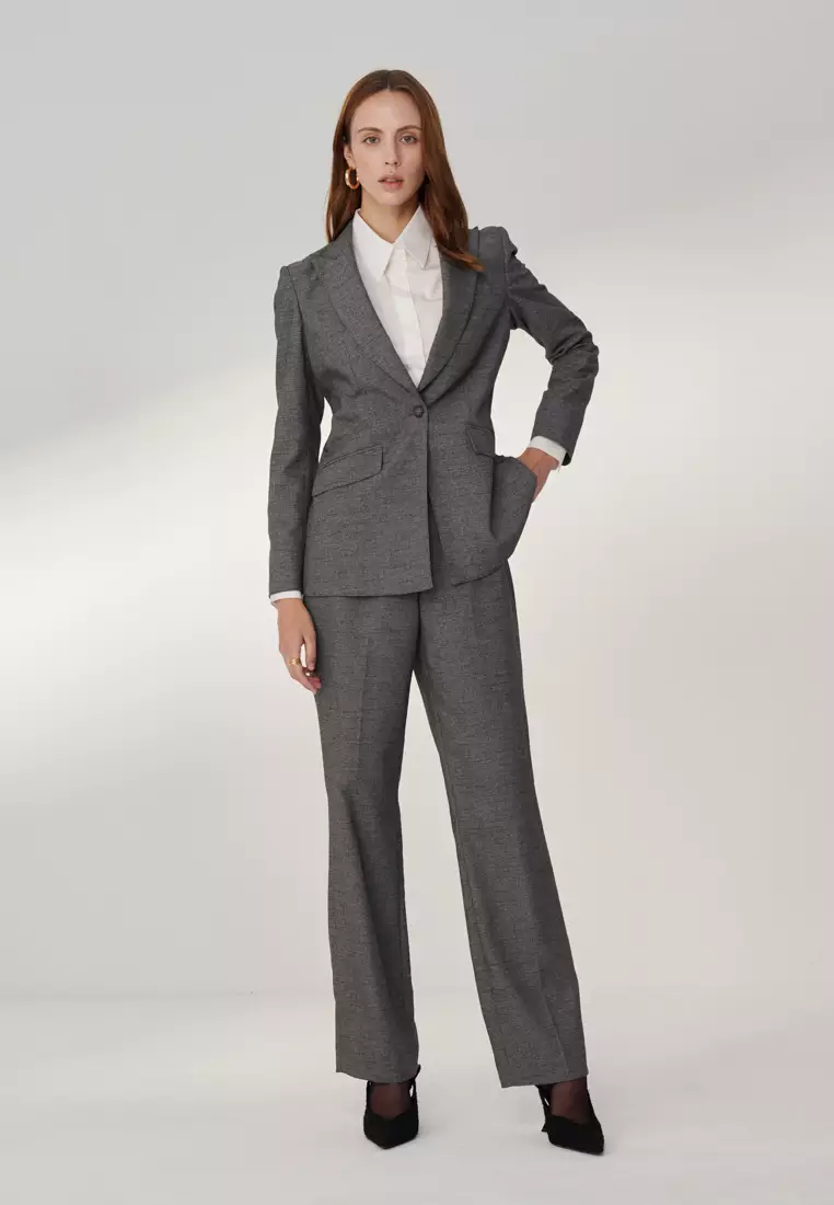 Iron Gray Peak Lapel Suit
