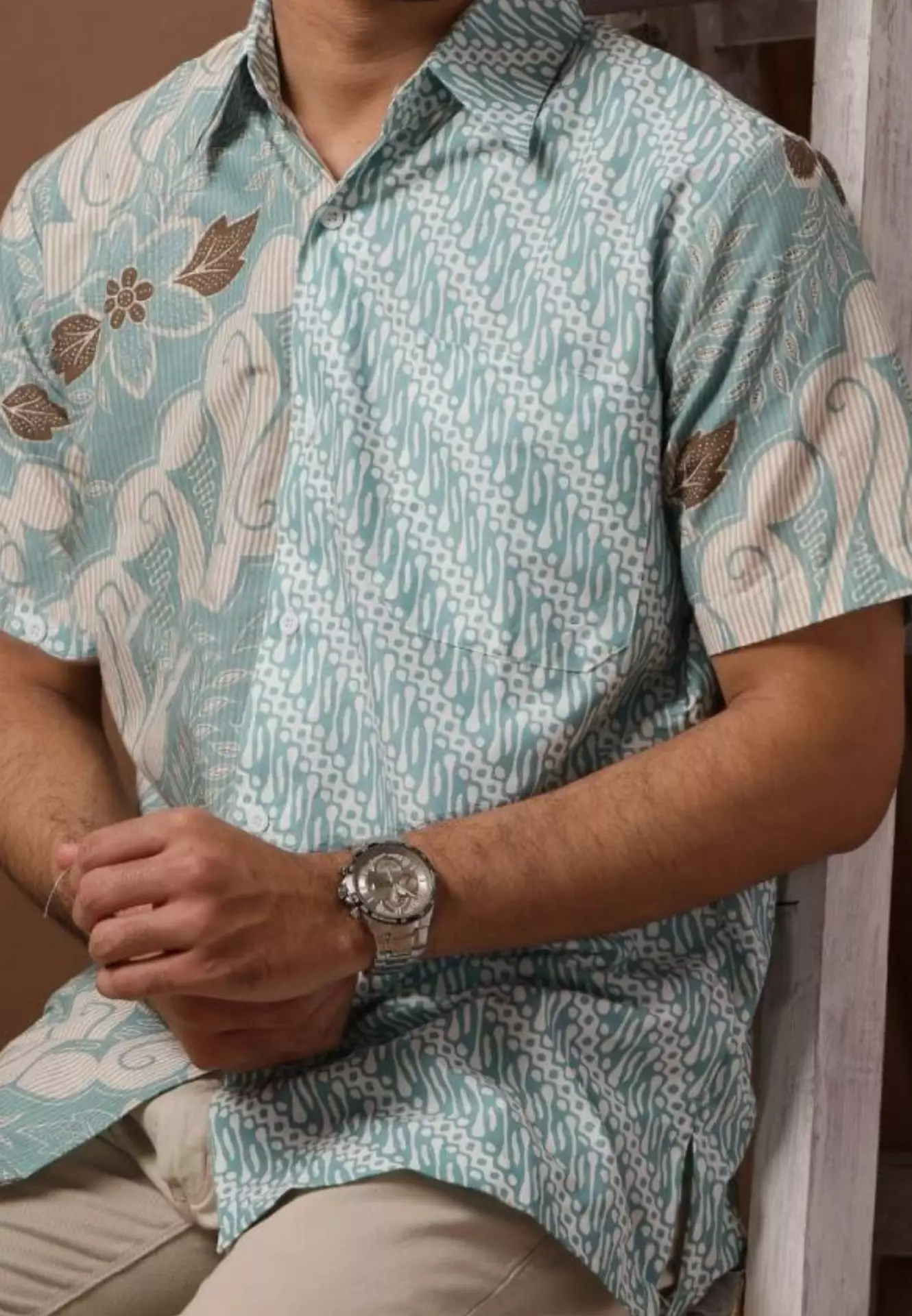 Sumitra Tosca Kemeja Batik Pria Premium Elegant Lengan Pendek B.K