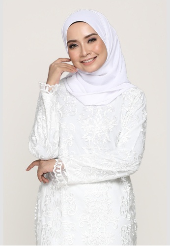 Buy Zahirah Kurung Lace from ARCO in White only 249