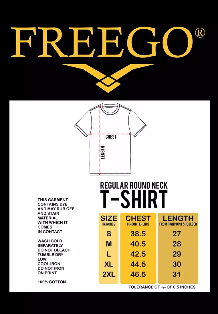 Round Neck Finelines Short Sleeve T-Shirt