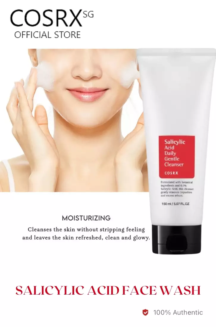 Cosrx Salicylic Acid Daily Gentle Cleanser 150ml(New Packaging with outer box)