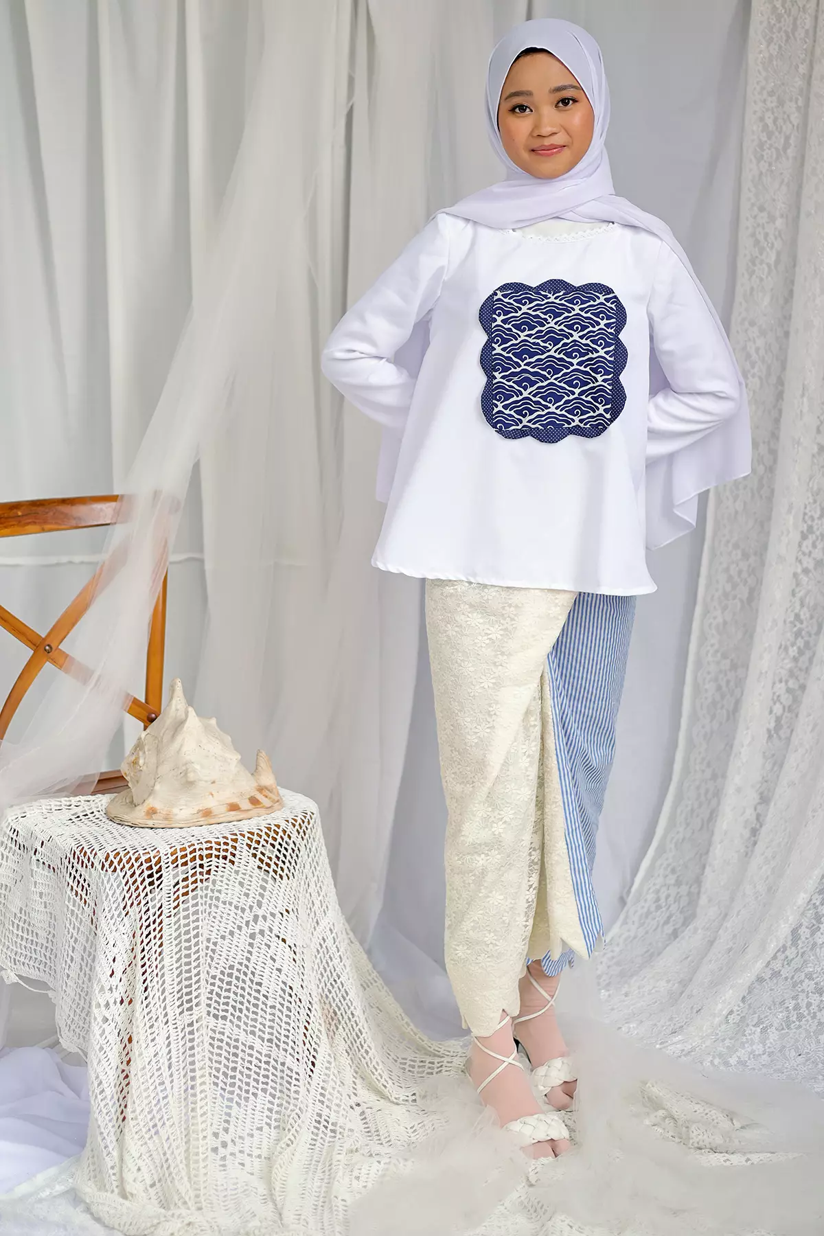 Cendani Megamendung Puffy Sleeves Kebaya