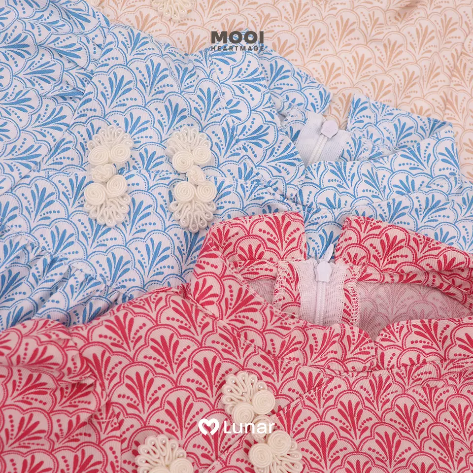 Mooi Dress Anak Perempuan Lunar Collection Lyn Cheongsam Dress - Cream