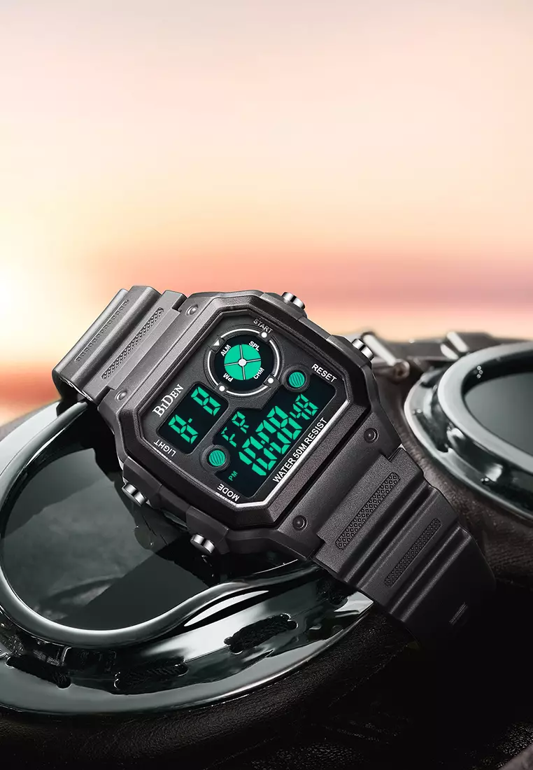 Jam Tangan Pria Digital Pria Militer Olahraga Kasual Anti Air Jam Tangan Cowok