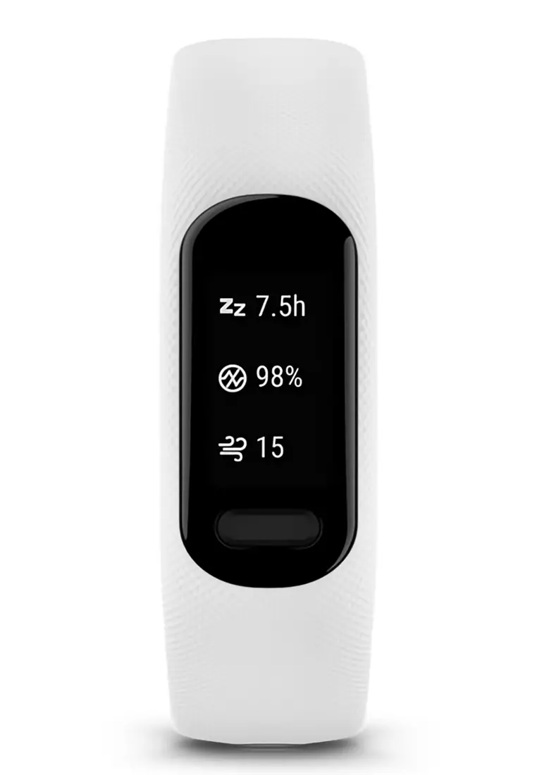 Garmin Vívosmart 5 Small/Medium - Advanced Fitness Tracker - Smart Band - White - Silicone Strap - 010-02645-21