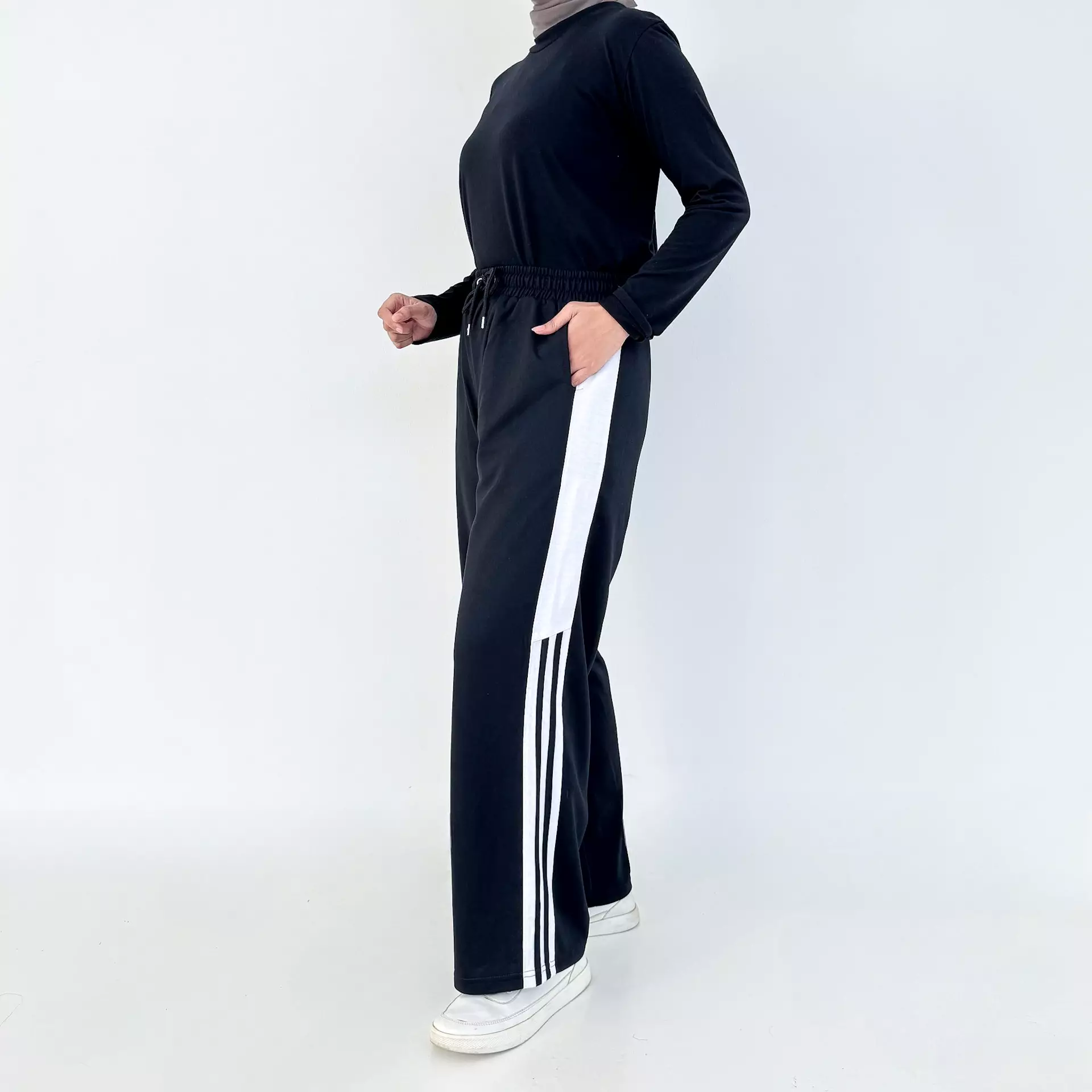 Set Spoty Gita | Setelan Training Olahraga HITAM