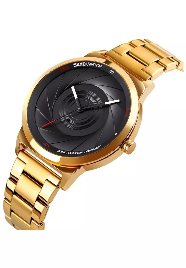 Jam Tangan Analog Pria Waterproof Strap Tali Material Stainless Steel ZY03 ORIGINAL