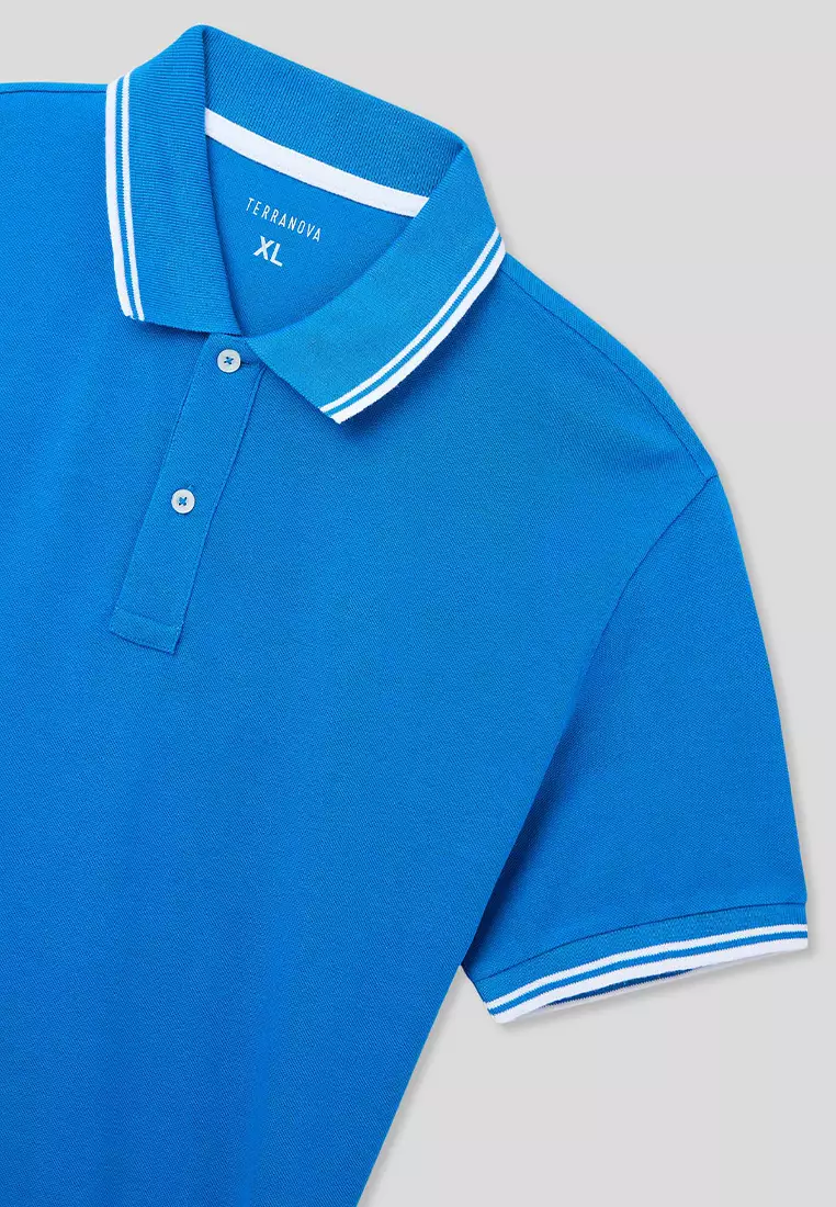 Man Short-Sleeved Polo Shirt