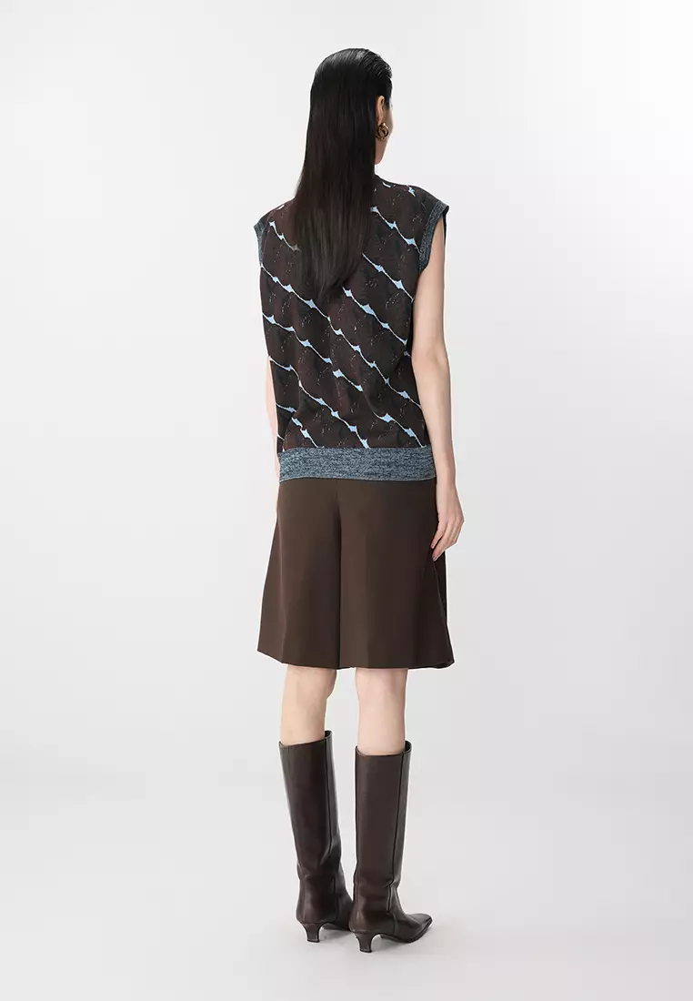 Loose knit vest