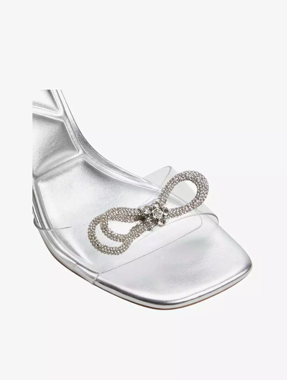 ALDO OZLEY HEELED SANDALS - SILVER