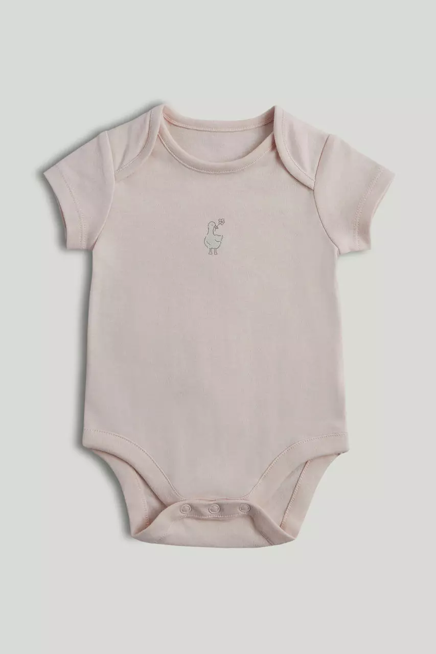 Mothercare 5 Pack My First Pink Short-Sleeved Bodysuits - Terusan Bayi Perempuan (Pink)