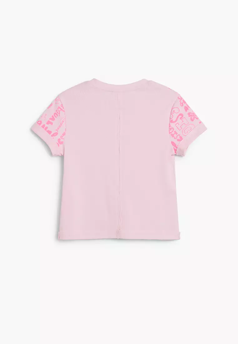 Short-sleeve T-shirt with lettering
