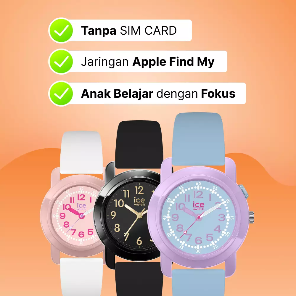 Jam Tangan Anak ICE Find - Jam Tangan Analog Anak Dengan Apple Find My Network, Water Resistance 3 ATM, Lacak Lokasi Anak 024912
