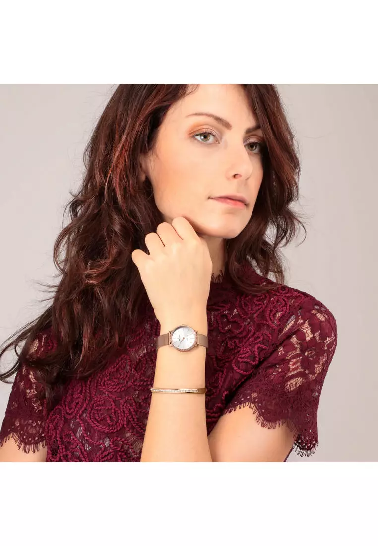 1930 玫瑰金色鋼帶女仕腕錶 R0153161504