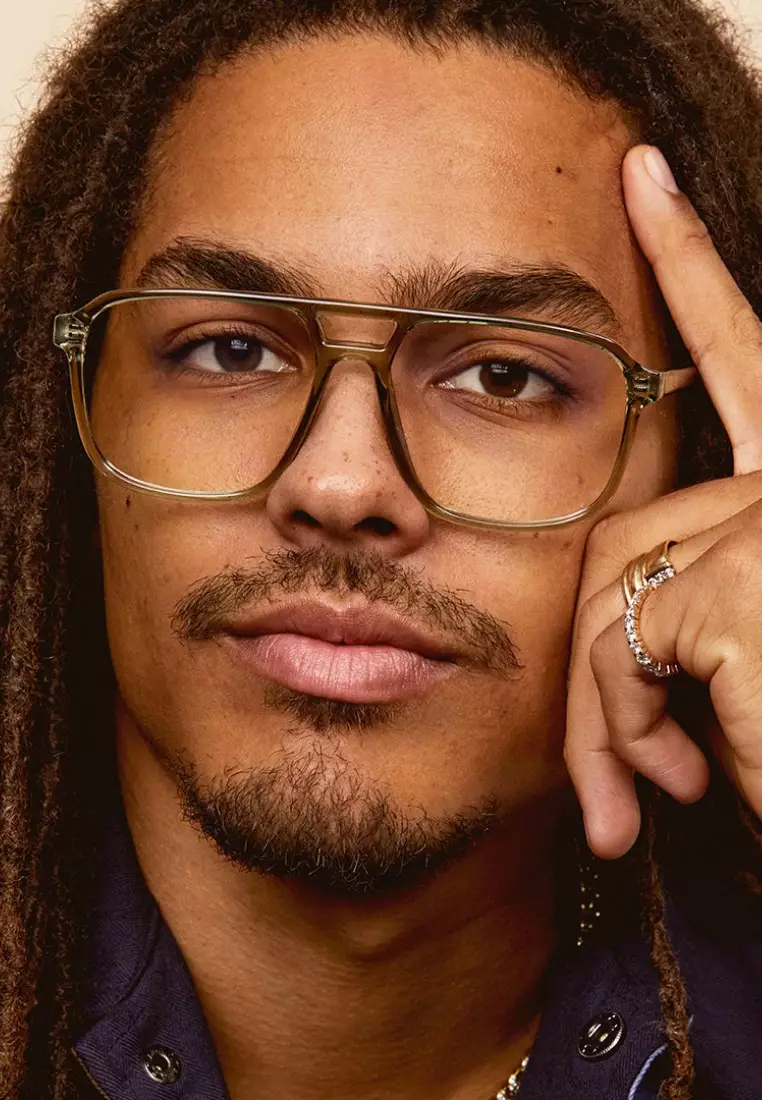 On The Fly Blue Light Glasses - Green/Clear