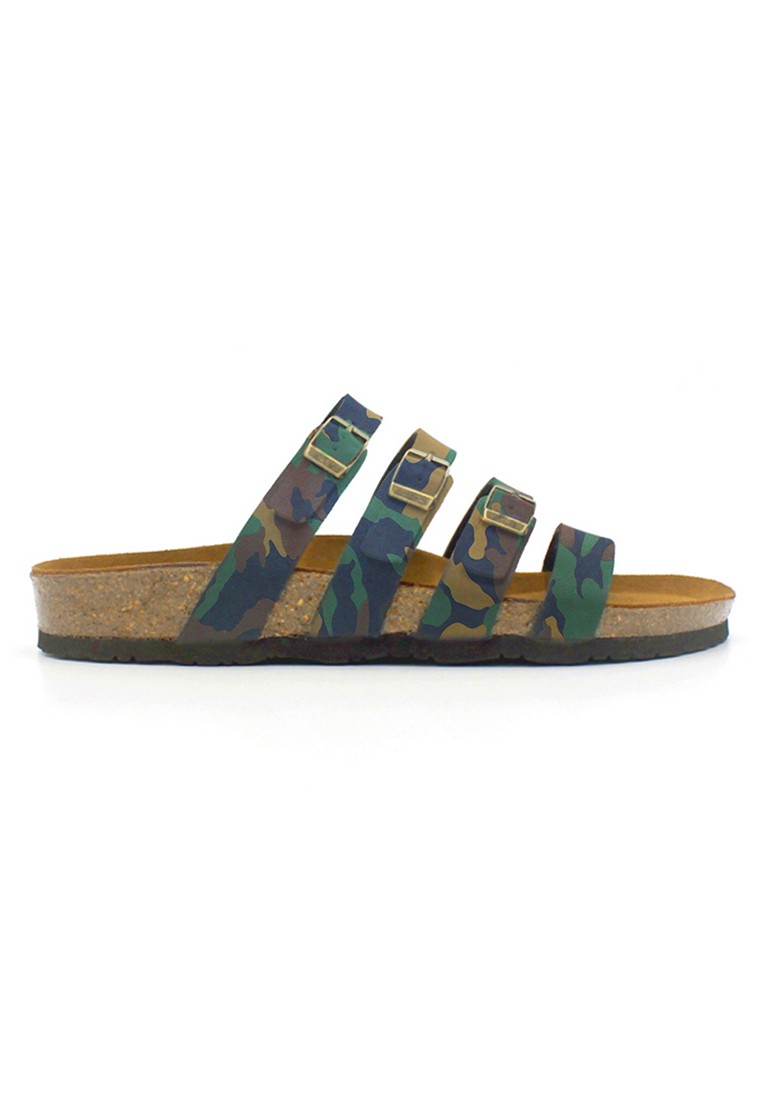 Kingston - Camouflage Leather Sandals & Flip Flops