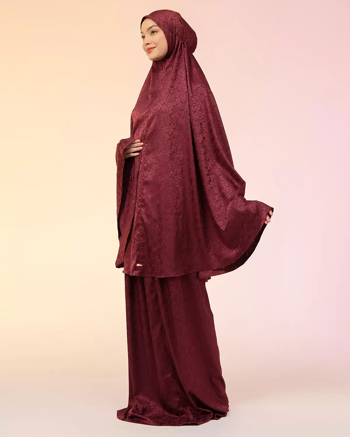 Najla Prayer Set Burgundy