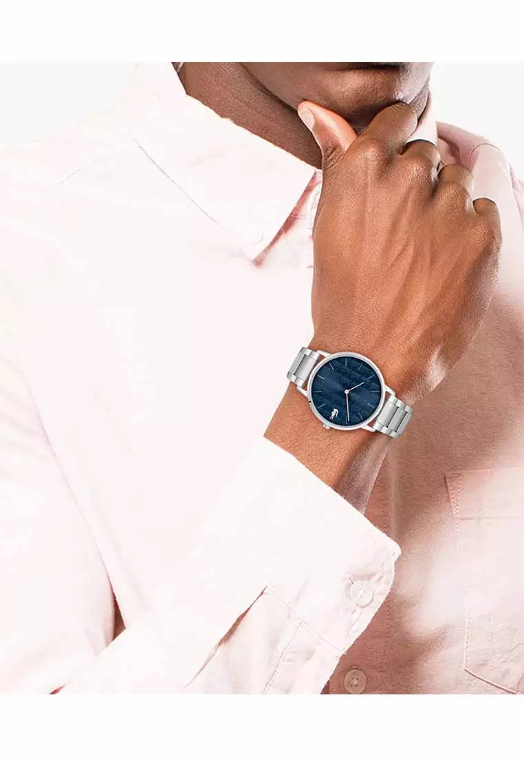 Buy Lacoste Men's Watch Stainless Steel Strap - Blue Dial 2011305 2026 ...