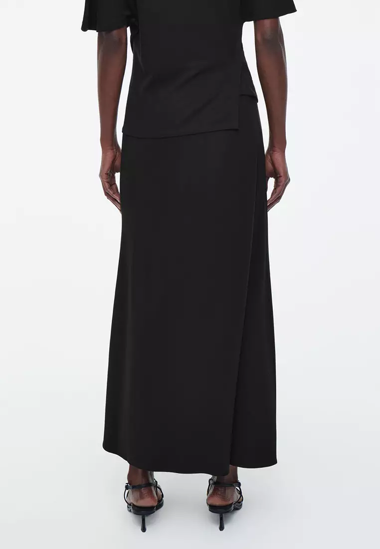 Jersey Wrap Maxi Skirt