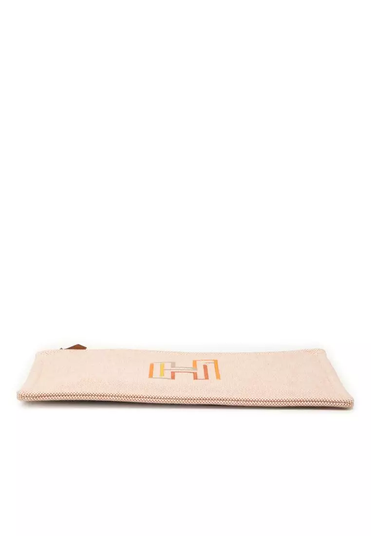 Pre-Loved Hermès Large Canvas H Labyrinthe Case