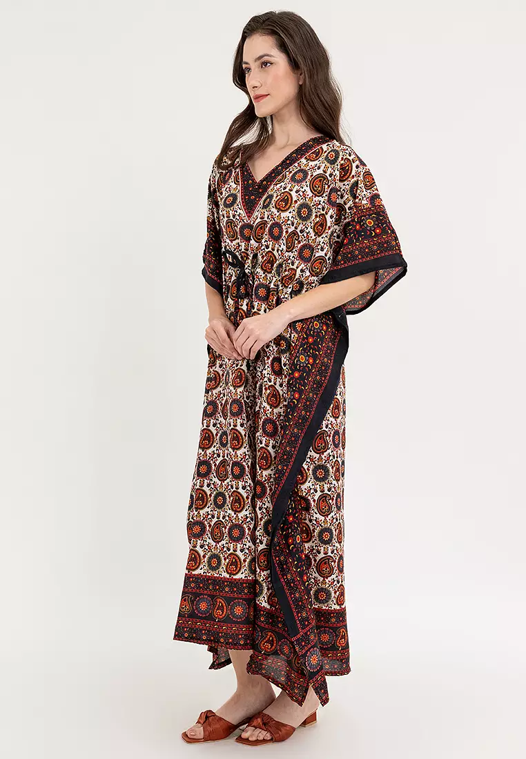 Victoria Vneck Kaftan Dress