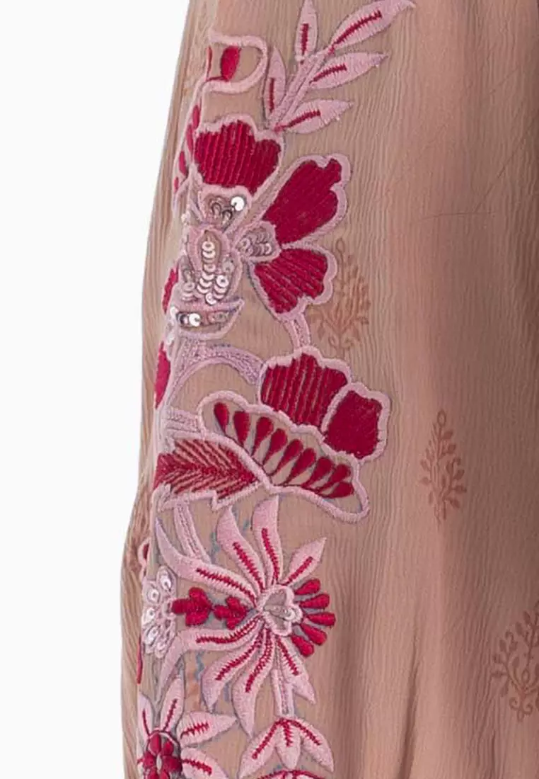 Le Reve 女士短款灰粉色束腰外衣