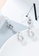 ZITIQUE silver Women's Sweet Bowknot & Water Droplet Hook Earrings - Silver 74C51ACB332076GS_5
