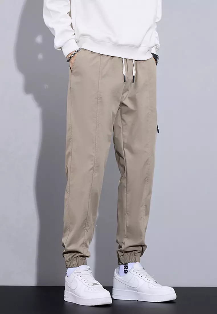 Drawstring Slim Jogger Pants