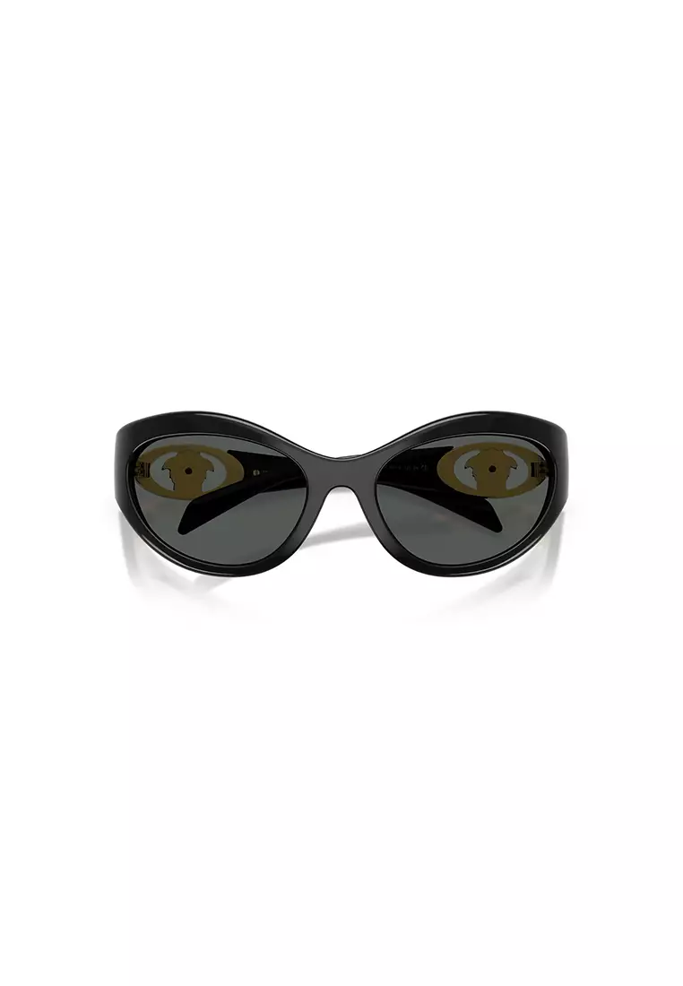 Women's Cat Eye Frame Black Injected Sunglasses - VE4485