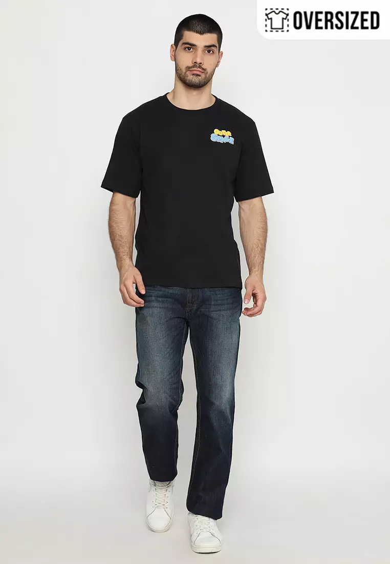 RBJ T-Shirt Cotton Combed Oversized Pria 2079350071