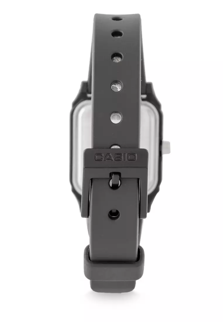 Casio Jam Tangan Wanita - Black Blue - Silicon - LQ-142E-2ADF