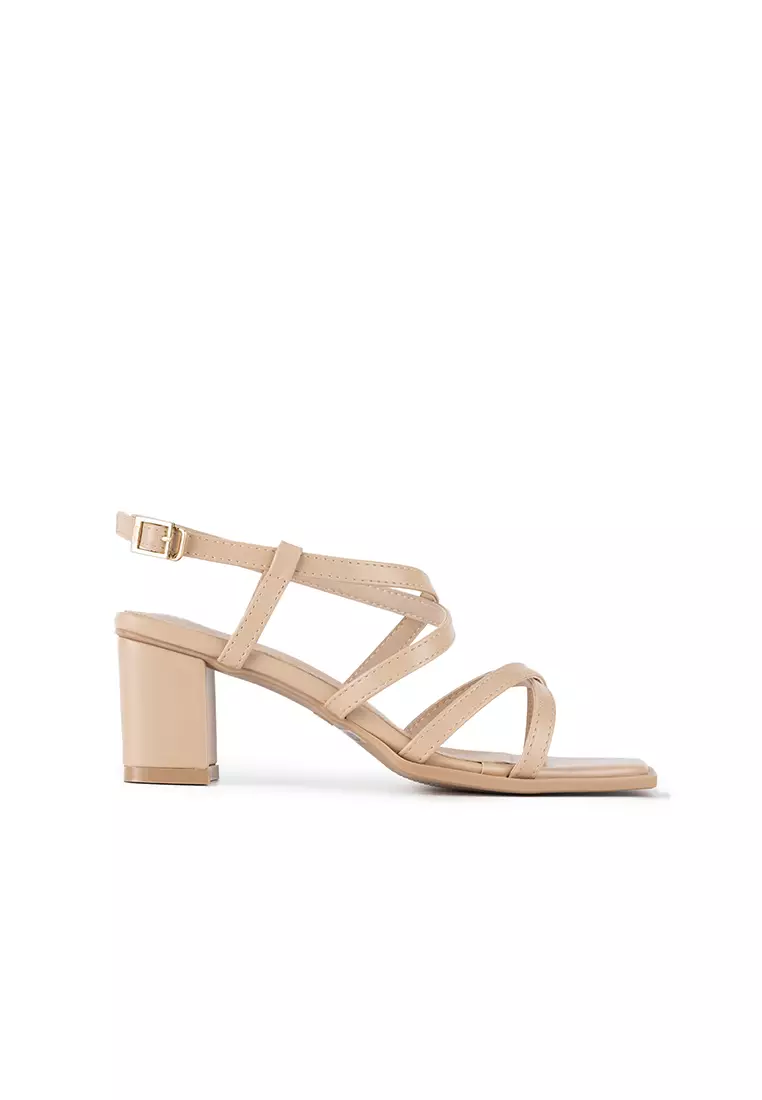 Strappy thick clearance heel sandals