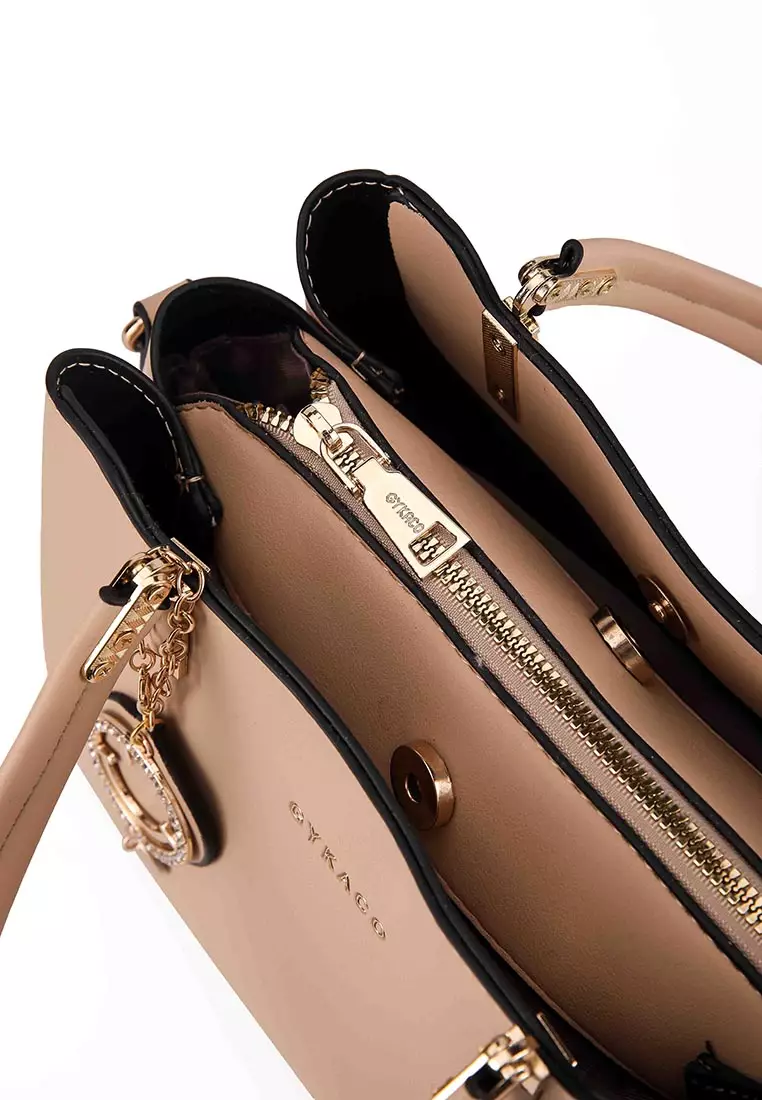 GYKACO WILLOW Khaki - Tas Wanita Hand bag - Fashion Top Handle Bag (Import)