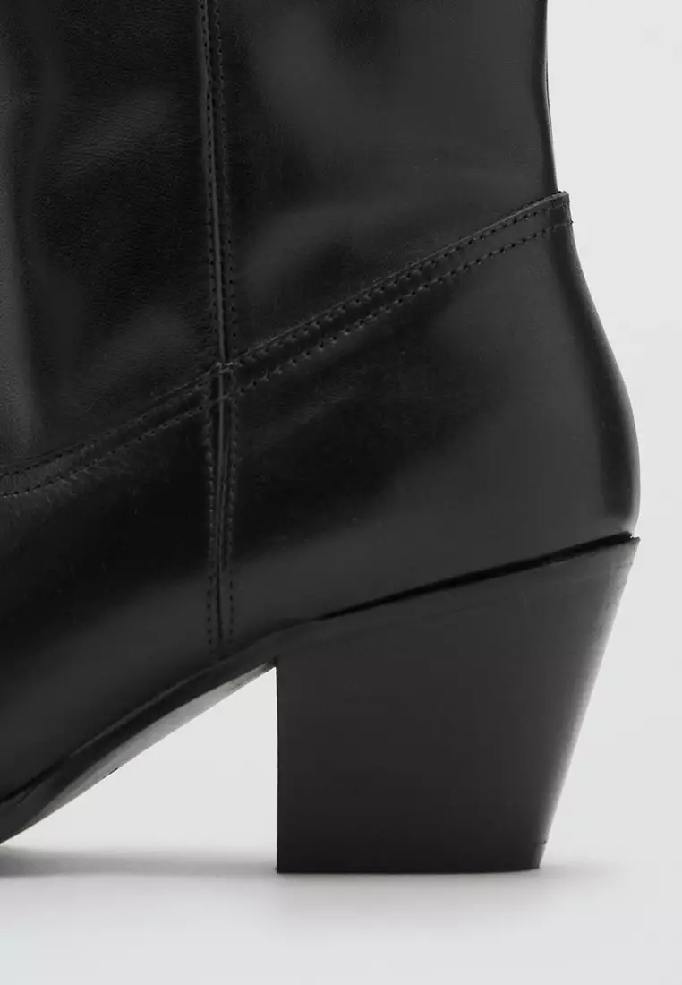 Heel Leather Boots