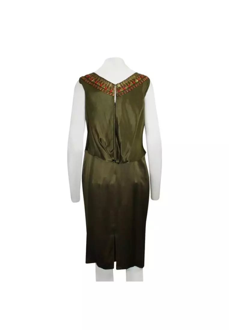 Escada green store dress