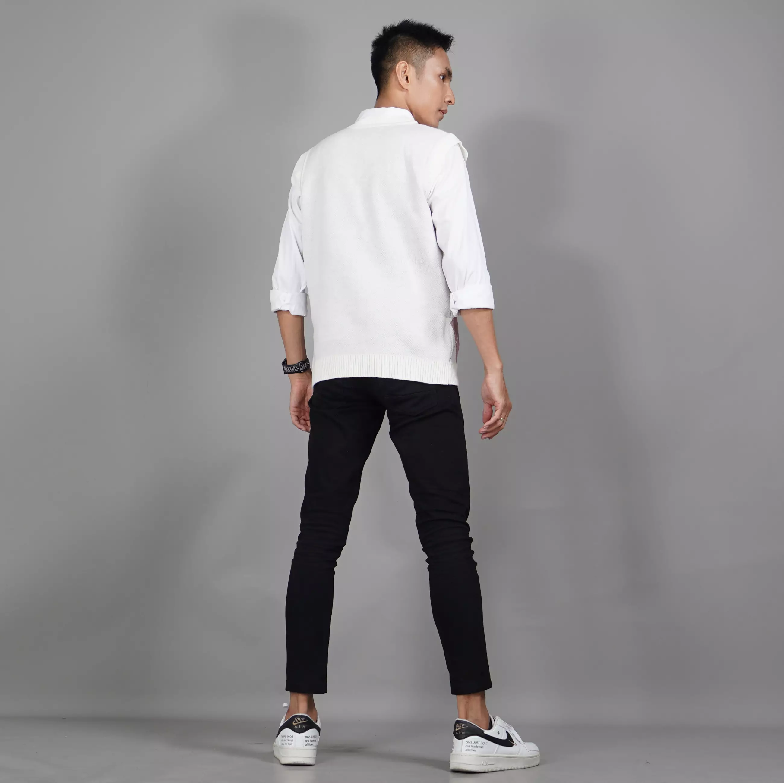  Rompi Rajut Motif Kotak Rompi Rajut Pria Gaya Korea - NILA