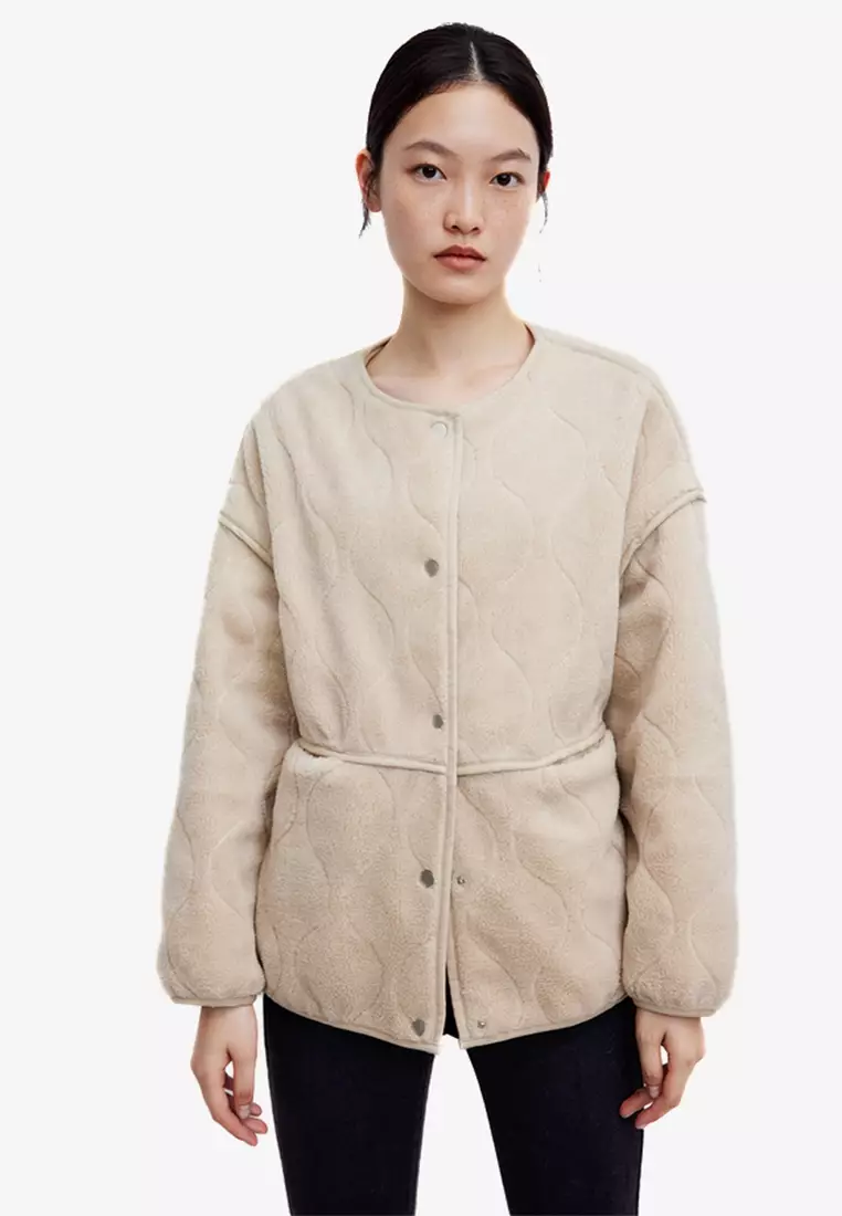 Crew neck jacket women's outlet
