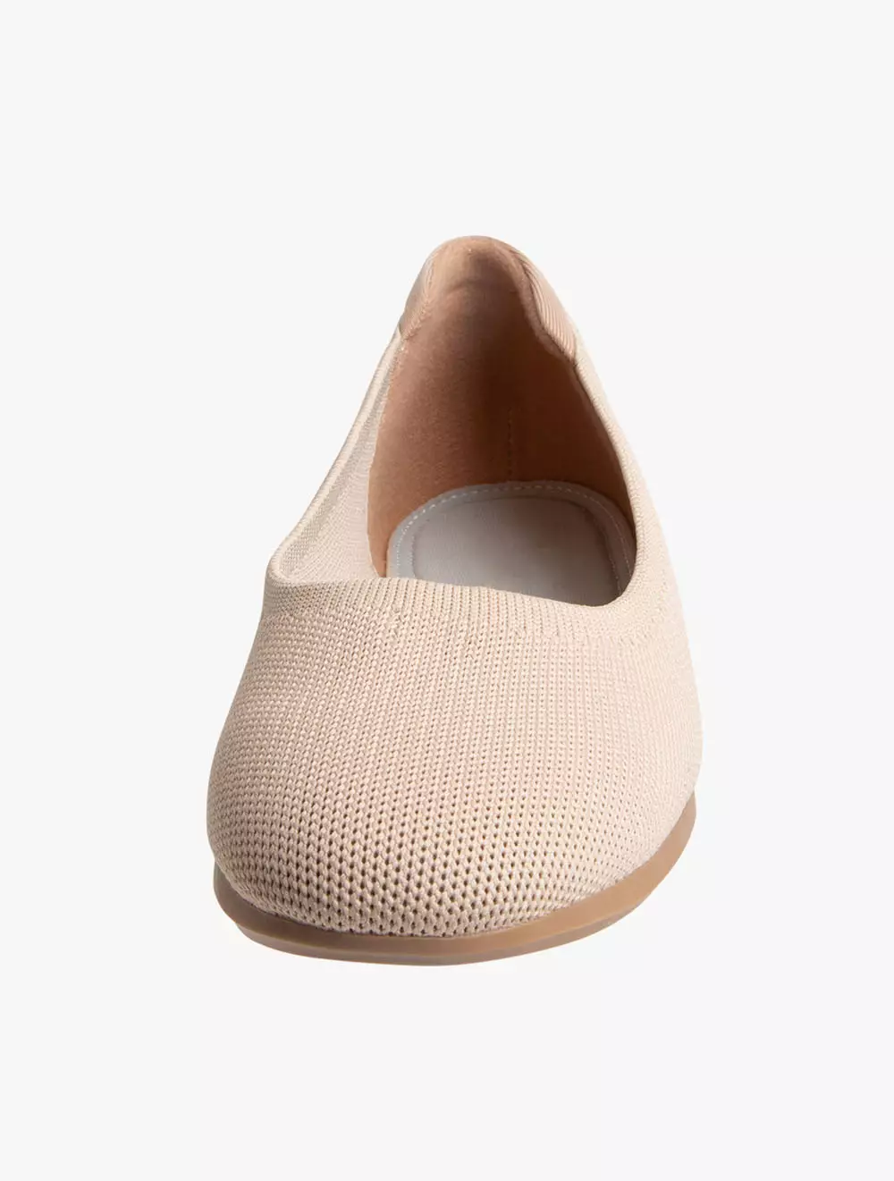 Payless Comfort Plus By Predictions Womens Melly Knit Flat - Nude_15 - Brown