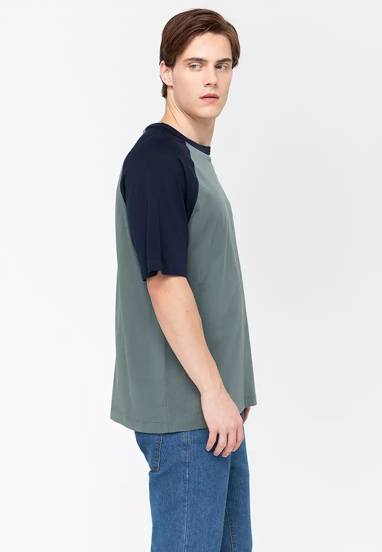 Perry Ellis America Rgln Baseball Tee