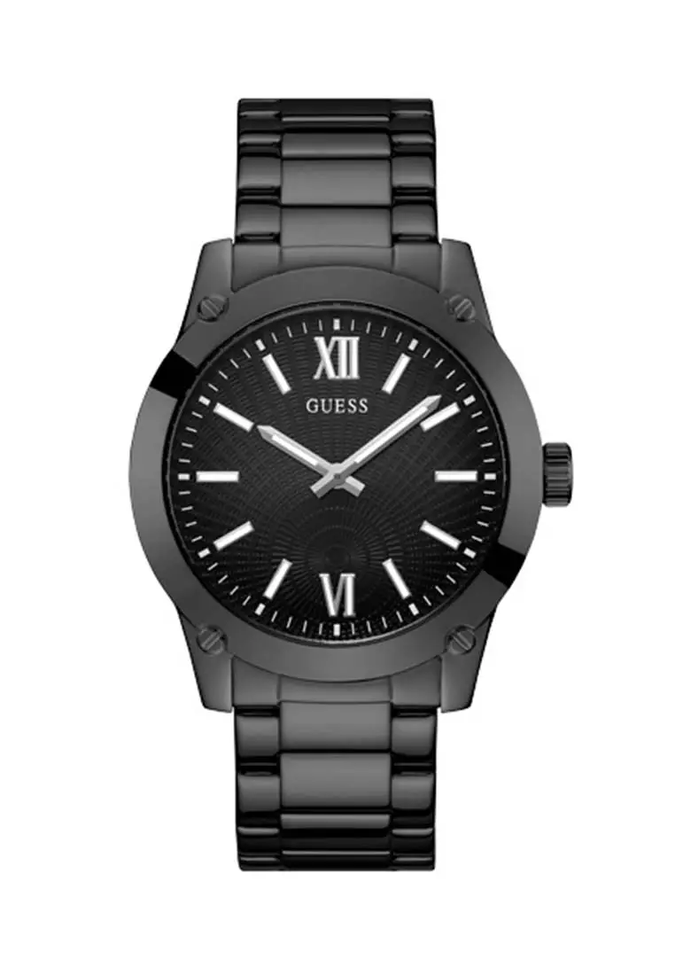 Black watch guess sales