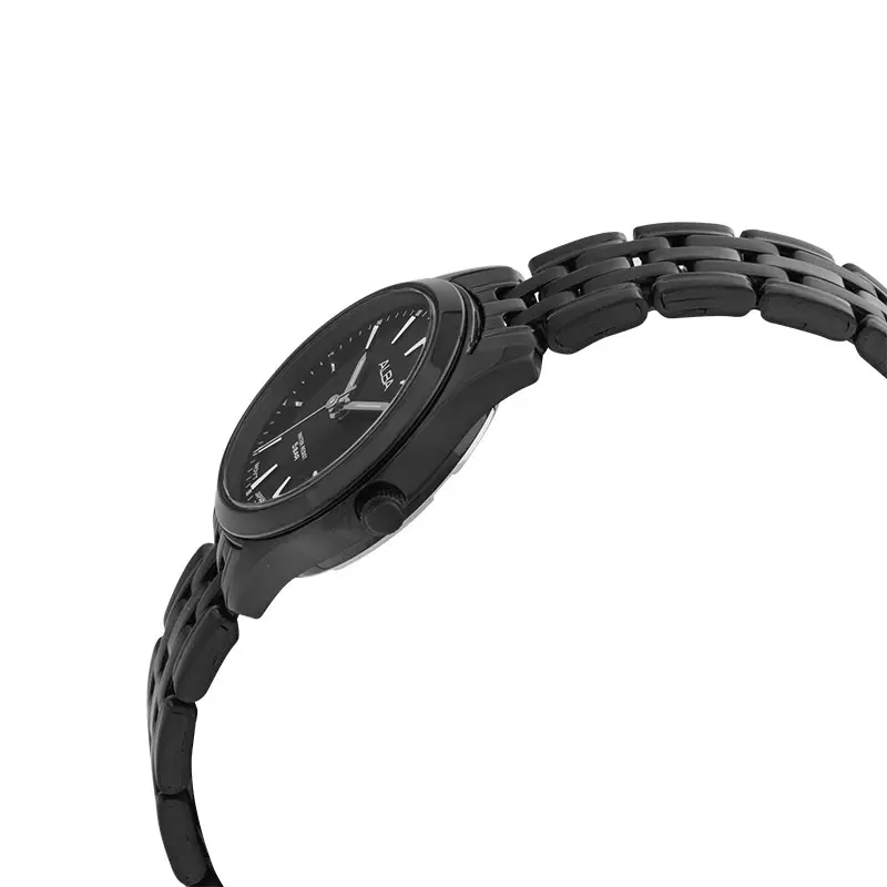 [LAST CHANCE DEALS] Jam Tangan Wanita Alba AH7BP3X1 Ladies Black Dial Black Stainless Steel Strap