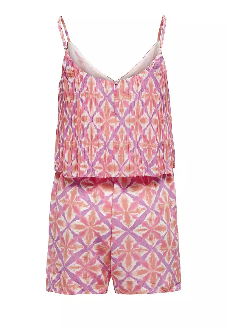 Life Poly Plisse Playsuit