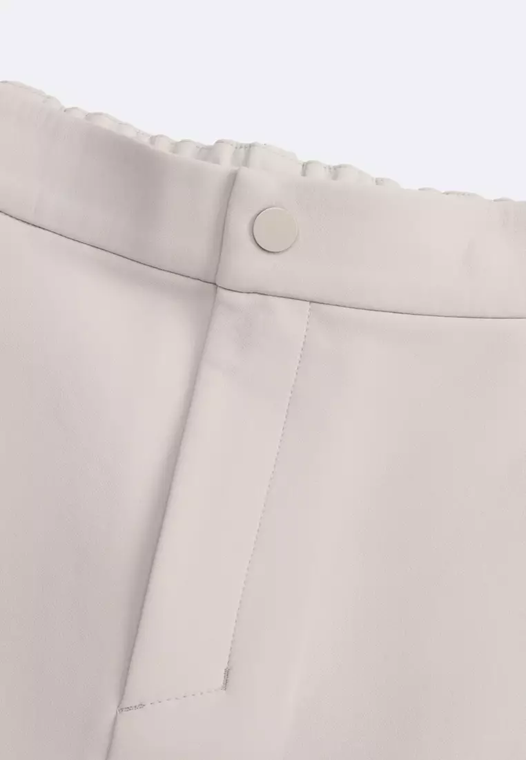 男裝 K-SWISS LOGO 內層磨絨直腳休閒褲