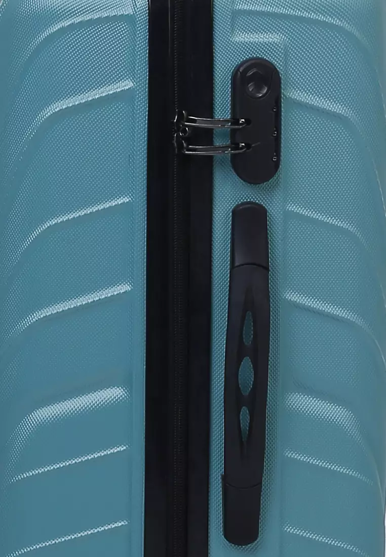 Austin Koper Unisex Size 24 Inch Large Compartment Suitcase Tas Travel Number Code Lock Material Fiber ABS ORIGINAL - Tosca