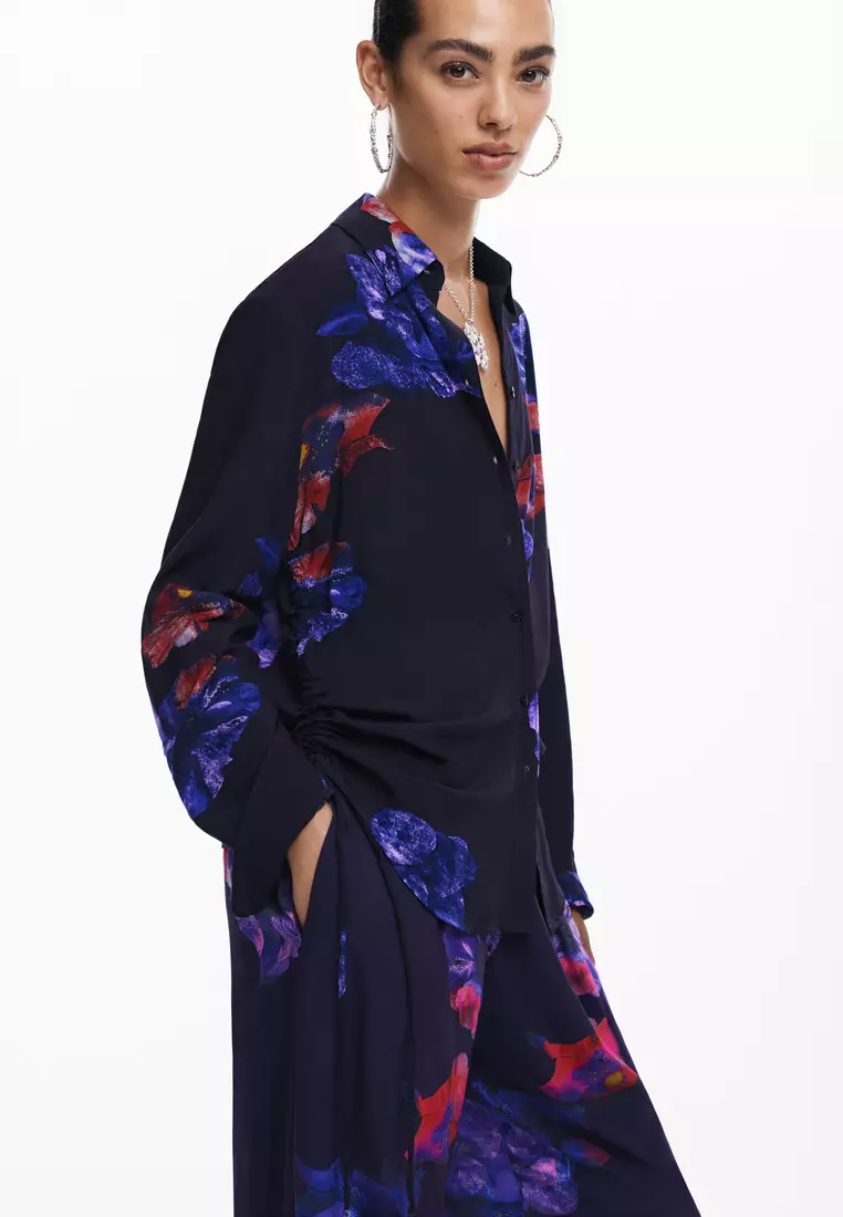 Flowy floral shirt