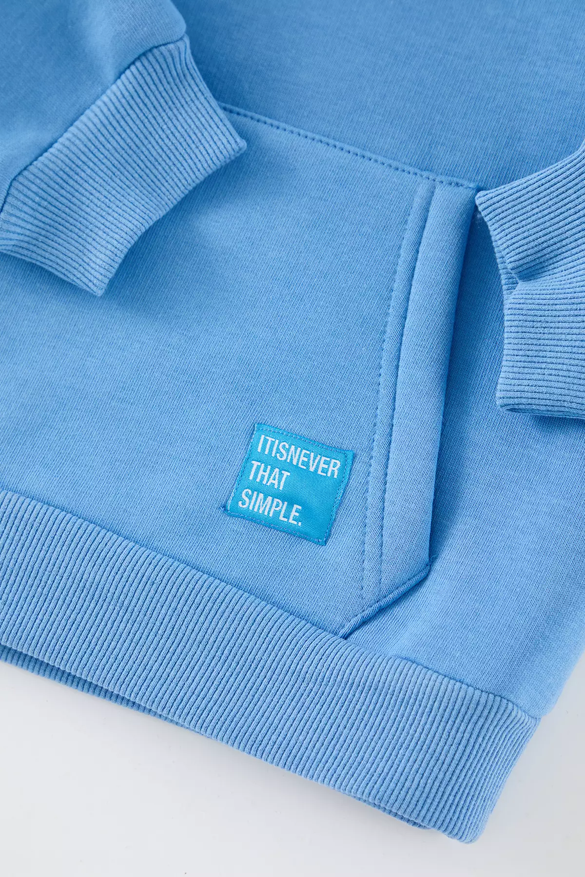 Boy's Blue Knitted Mini Sweatshirt - Tkdaw25Sw00107