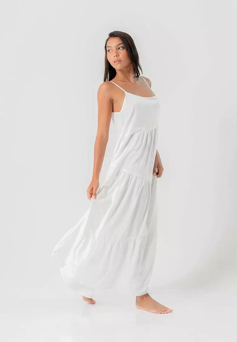 Black Dove Dress Off White